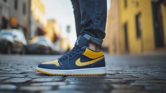 Perfect Navy and Yellow Sneaker Matches for Milwaukee Brewers Fitted Hats