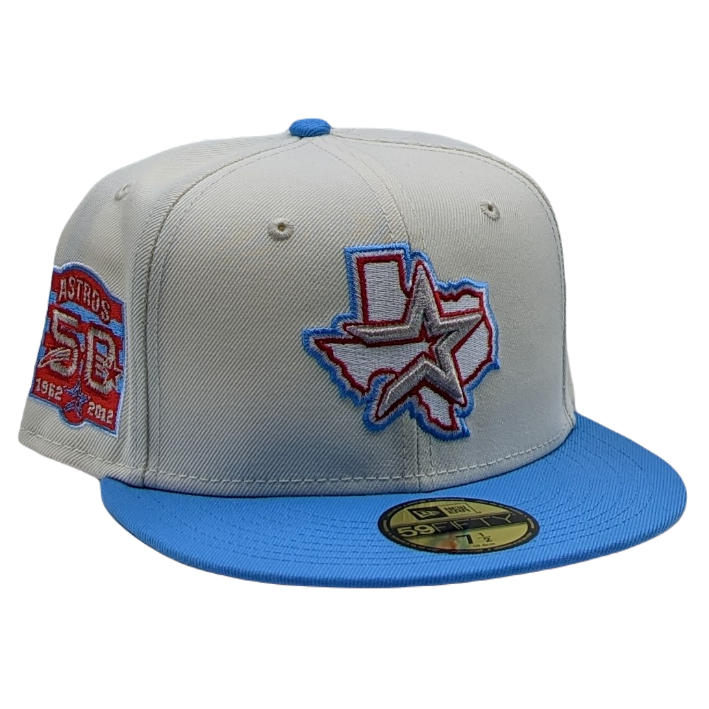 New Era 59Fifty Houston Astros 50th Anniversary Patch Fitted Hat ...