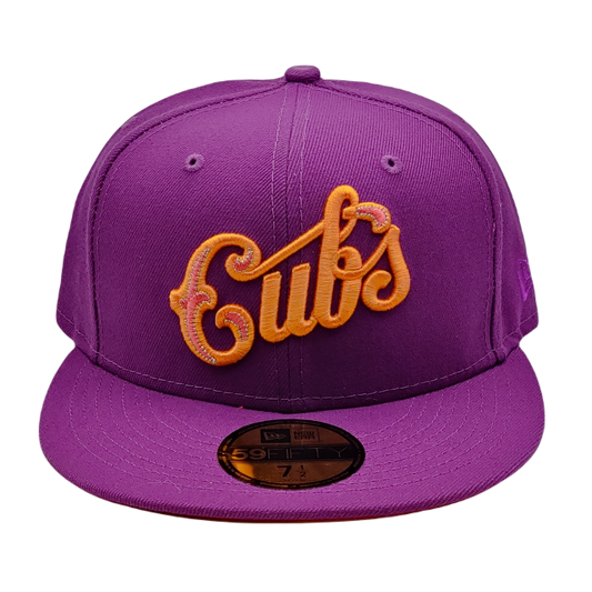 New Era 59Fifty Chicago Cubs Purple Fitted Hat