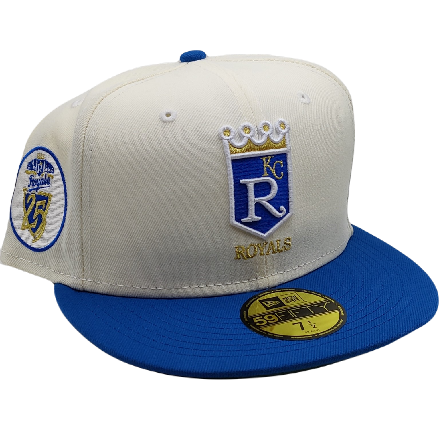 New Era Kansas City Royals Ocean Drive 25th Anniversary Patch Hat Club  Exclusive 59Fifty Fitted Hat Stone/Indigo/Peach Men's - SS22 - US