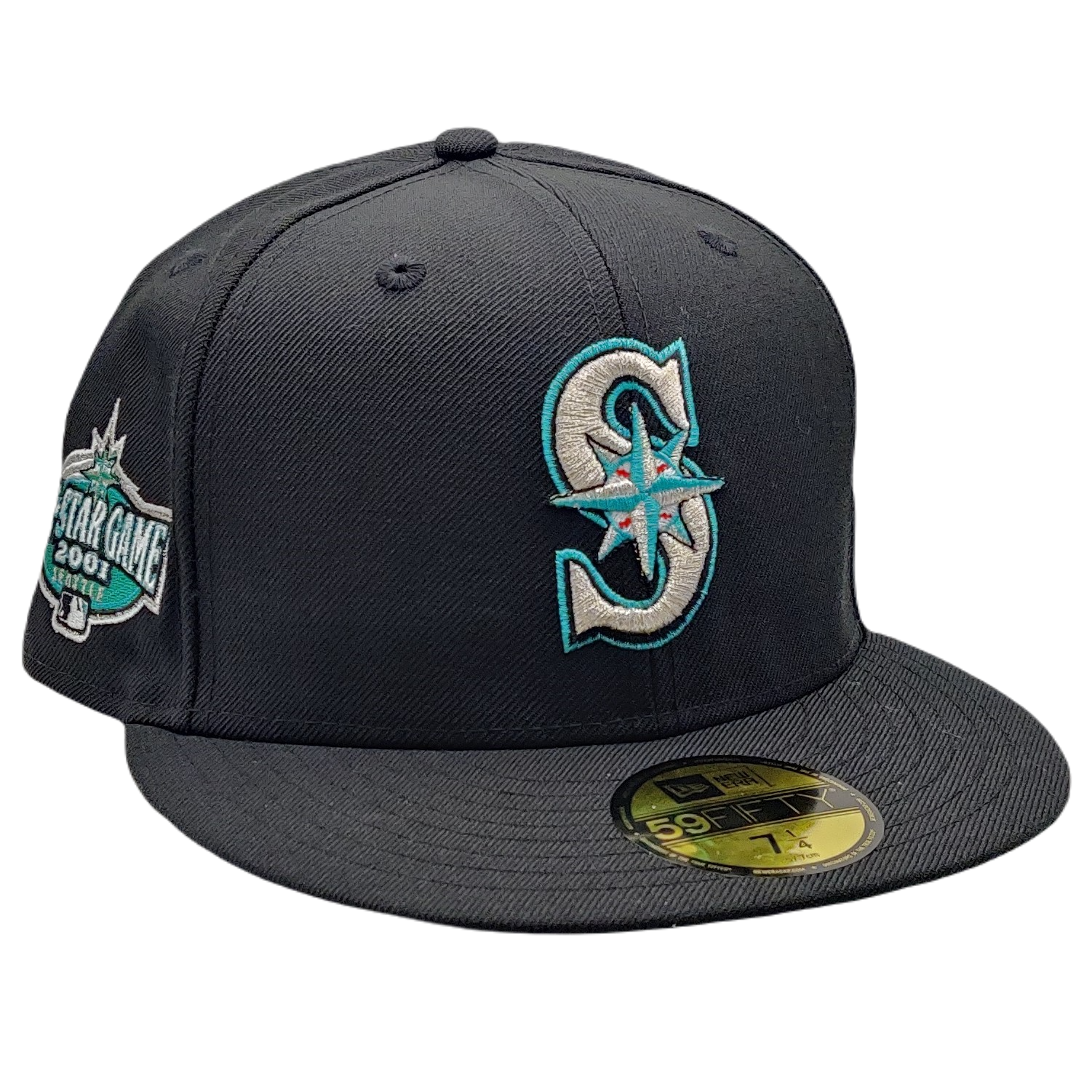 New Era 59FIFTY Seattle Mariners 2001 All-Star Game Patch Fitted Hat 7 1/8
