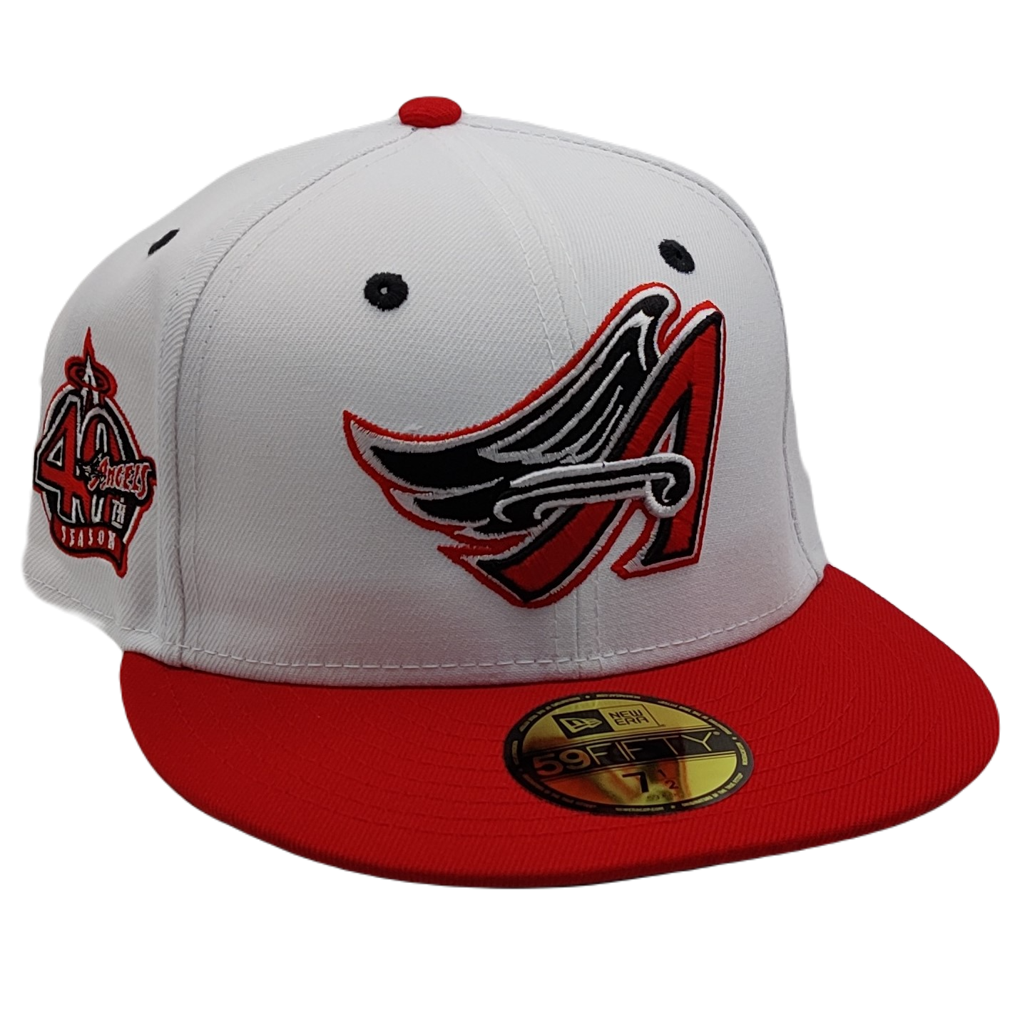 New Era Anaheim Angels 40th Anniversary Pinstripe Heroes Elite Edition  59Fifty Fitted Hat