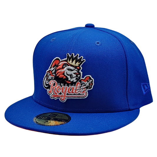 New Era 59Fifty Omaha Royals Blue with Red UV Fitted Hat
