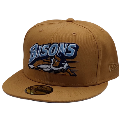 New Era 59Fifty Buffalo Bisons Wheat with Icy Blue UV Fitted Hat