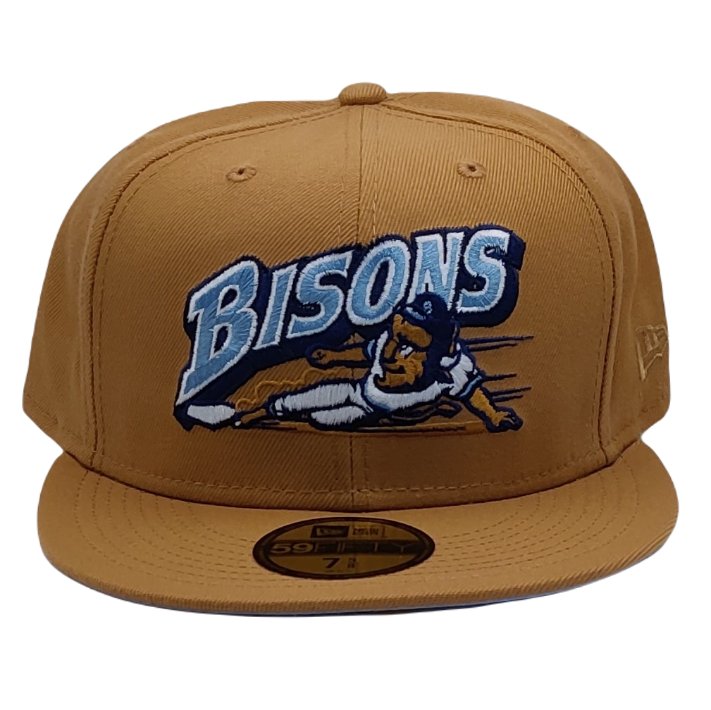 New Era 59Fifty Buffalo Bisons Wheat with Icy Blue UV Fitted Hat