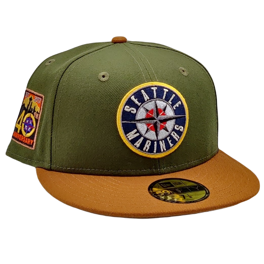 New Era 59Fifty Seattle Mariners 40th Anniversary Patch Fitted Hat