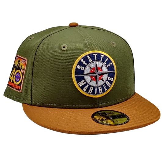 New Era 59Fifty Seattle Mariners 40th Anniversary Patch Fitted Hat