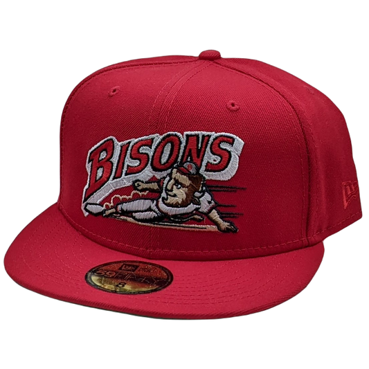 New Era 59Fifty Buffalo Bisons Red with Green UV Fitted Hat