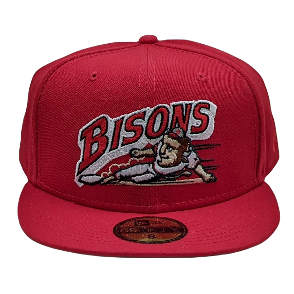 New Era 59Fifty Buffalo Bisons Red with Green UV Fitted Hat
