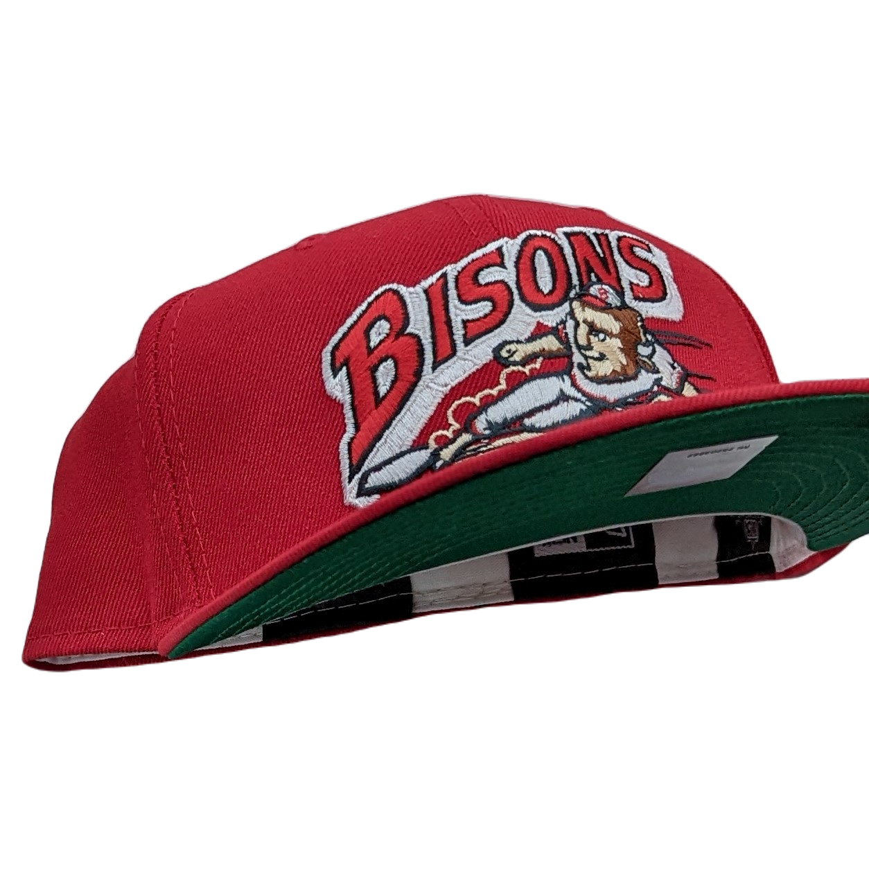 New Era 59Fifty Buffalo Bisons Red with Green UV Fitted Hat