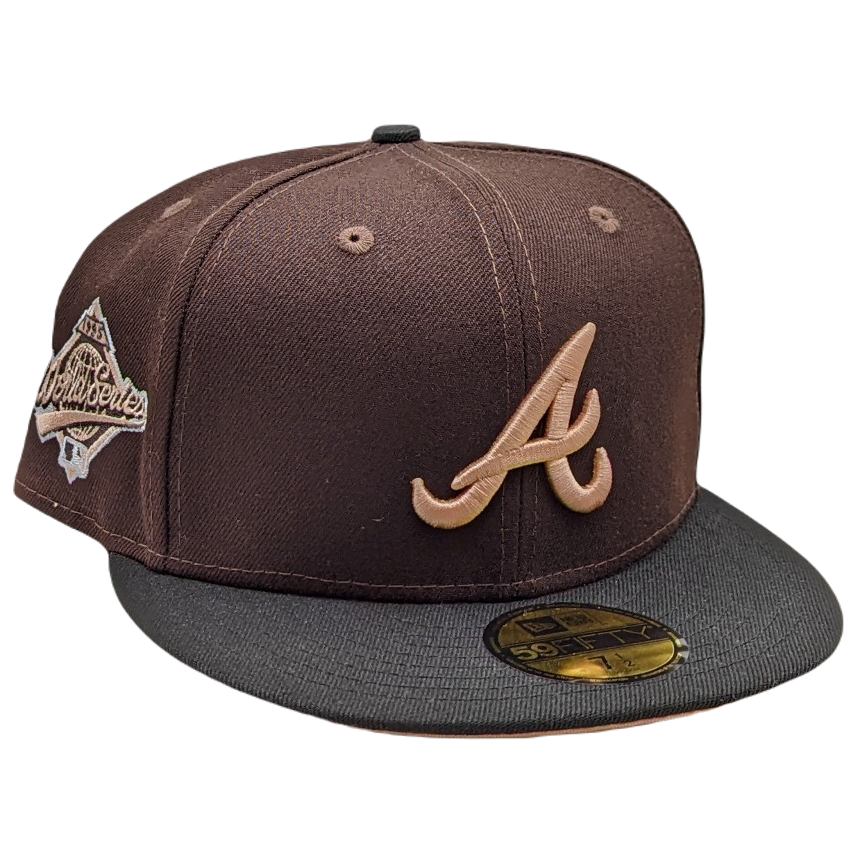 New Era 59FIFTY Atlanta Braves 1995 World Series Patch Fitted Hat 7 3/8
