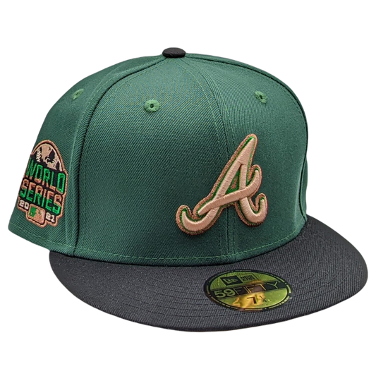 New Era 59Fifty Atlanta Braves 2021 World Series Patch Fitted Hat