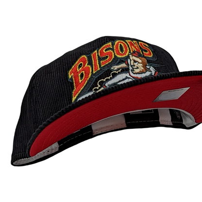 New Era 59Fifty Buffalo Bisons Black Corduroy Fitted Hat