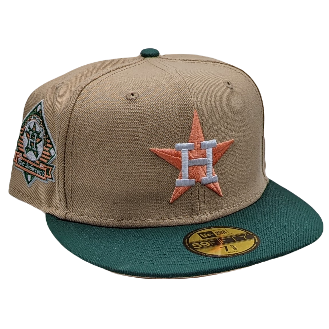 Toast Script Houston Astros Celebrating 45 Years New Era Fitted 8
