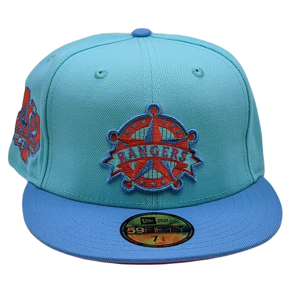 New Era 59Fifty Texas Rangers 40th Anniversary Patch Fitted Hat