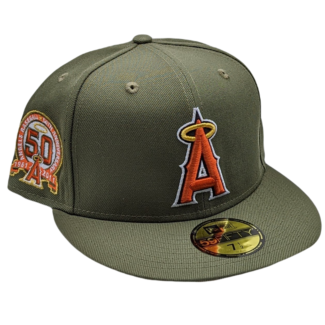 New Era 59FIFTY California Angels 35th Anniversary Patch Fitted Hat 7