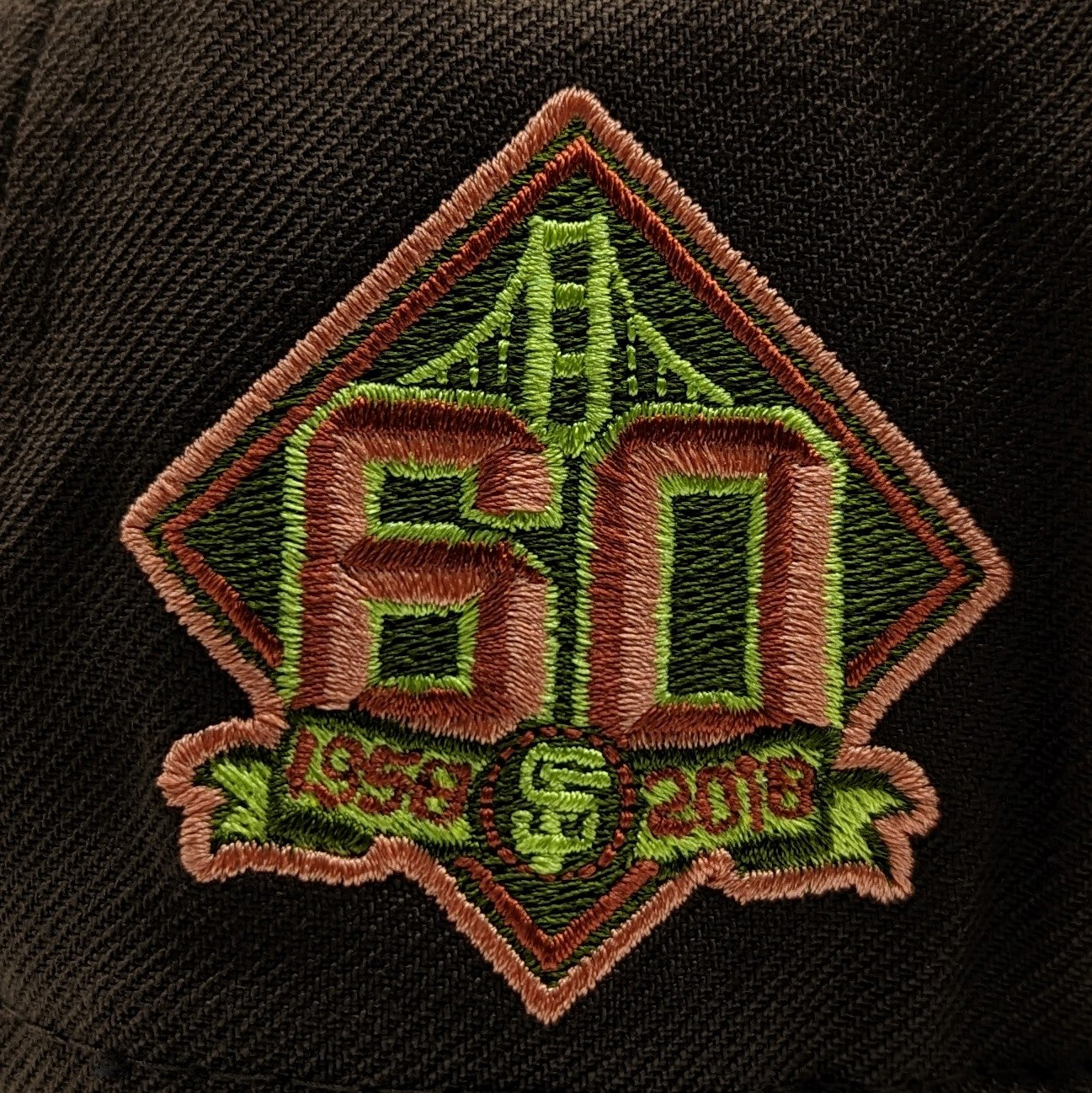 New Era 59Fifty San Francisco Giants 60th Anniversary Patch Fitted Hat
