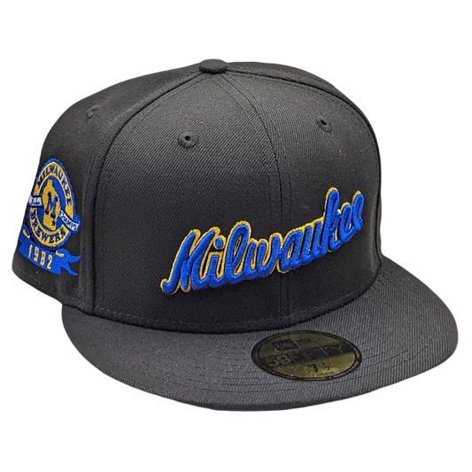 New Era 59Fifty Milwaukee Brewers 1982 American League Champions Patch Fitted Hat