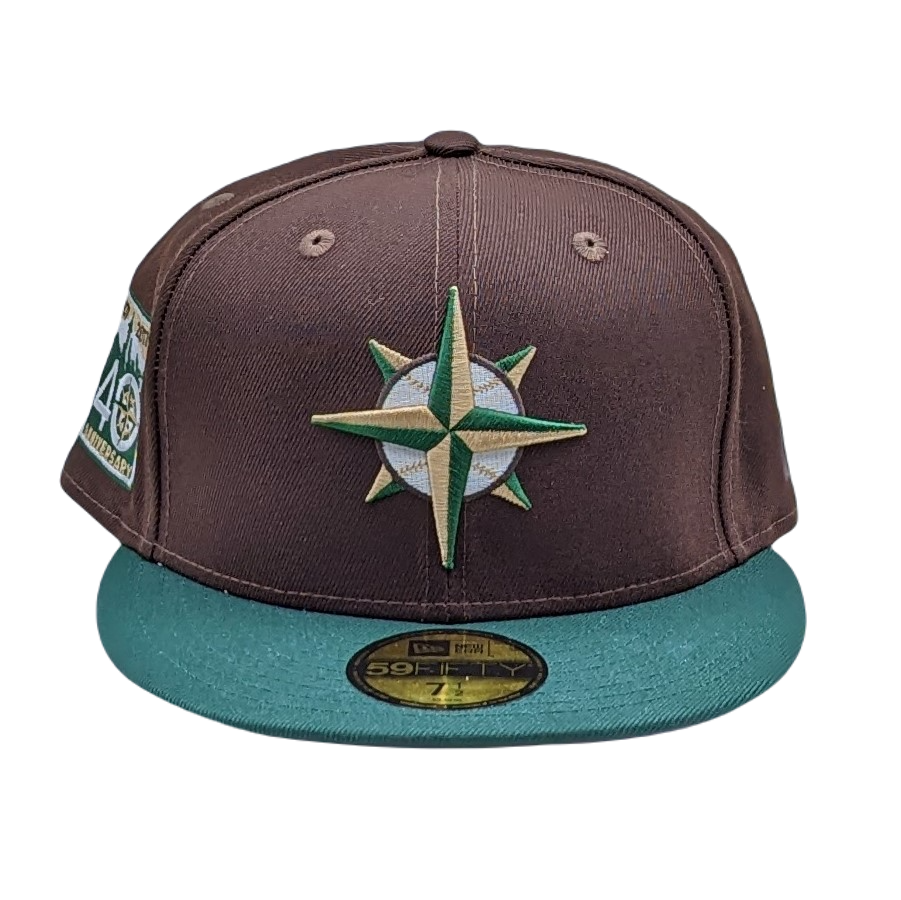 New Era 59Fifty Seattle Mariners 40th Anniversary Patch Fitted Hat