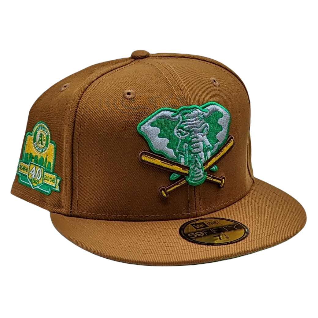 New Era 59FIFTY Oakland Athletics 50th Anniversary Patch Fitted Hat 7 1/4