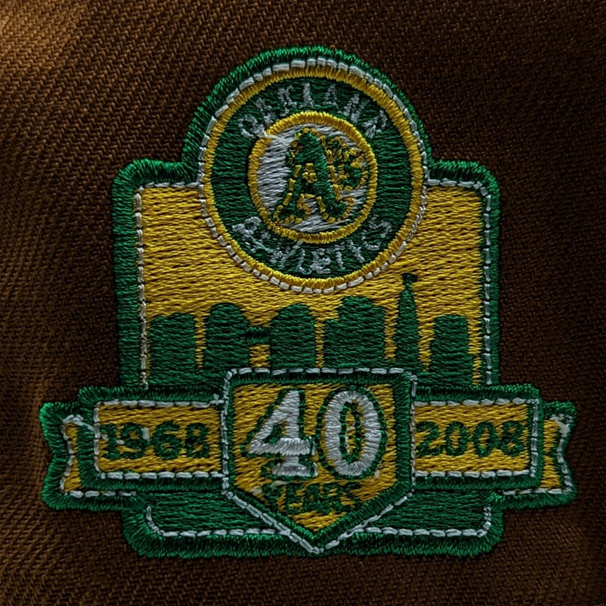 New Era 59Fifty Oakland Athletics 40th Anniversary Patch Fitted Hat