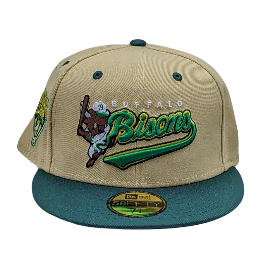 New Era 59Fifty Buffalo Bisons International League Patch Script Logo Fitted Hat