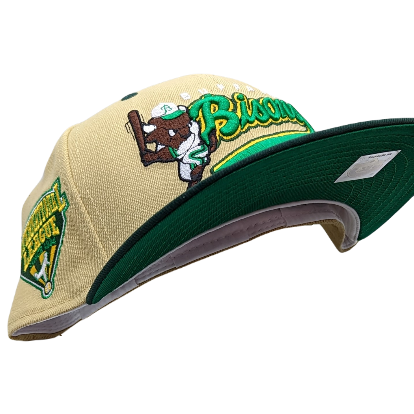 New Era 59Fifty Buffalo Bisons International League Patch Script Logo Fitted Hat