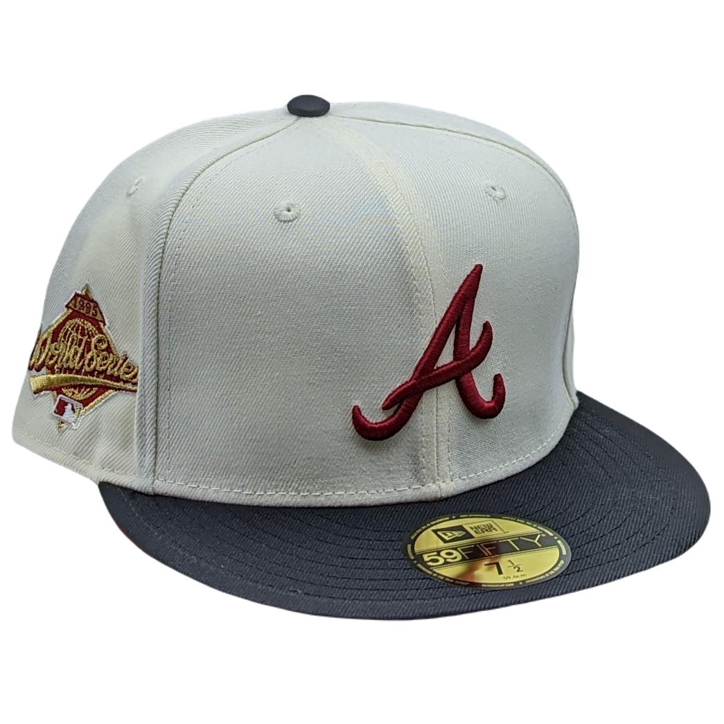 New Era 59Fifty Atlanta Braves 1995 World Series Patch Fitted Hat –  402Fitted