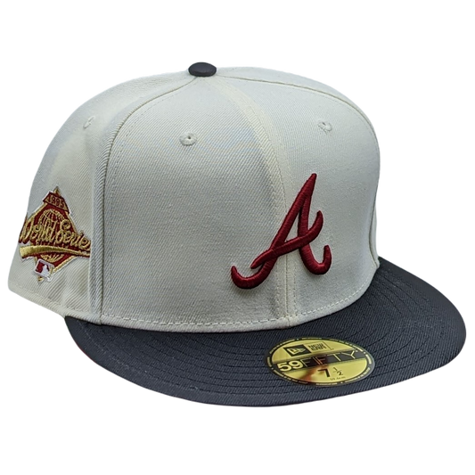 New Era 59Fifty Atlanta Braves 1995 World Series Patch Fitted Hat