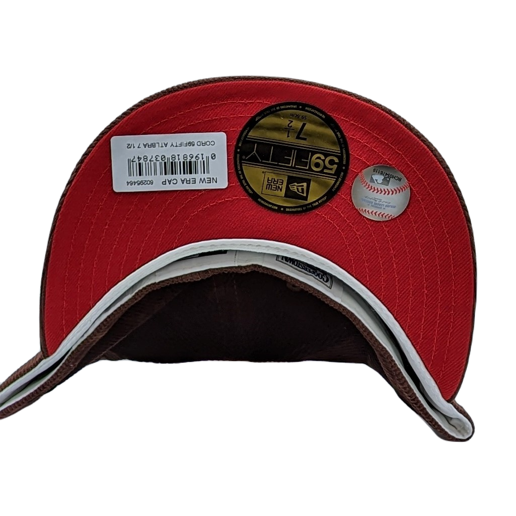 New Era 59Fifty Atlanta Braves 30th Season in Atlanta Patch Corduroy Fitted Hat