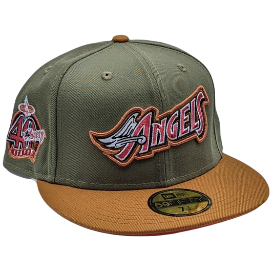 New Era 59Fifty Anaheim Angels 40th Anniversary Patch Fitted Hat