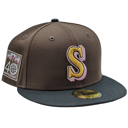 New Era 59Fifty Seattle Mariners 40th Anniversary Patch Fitted Hat