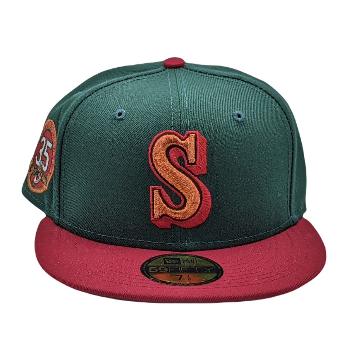 New Era 59Fifty Seattle Mariners 35th Anniversary Patch Fitted Hat