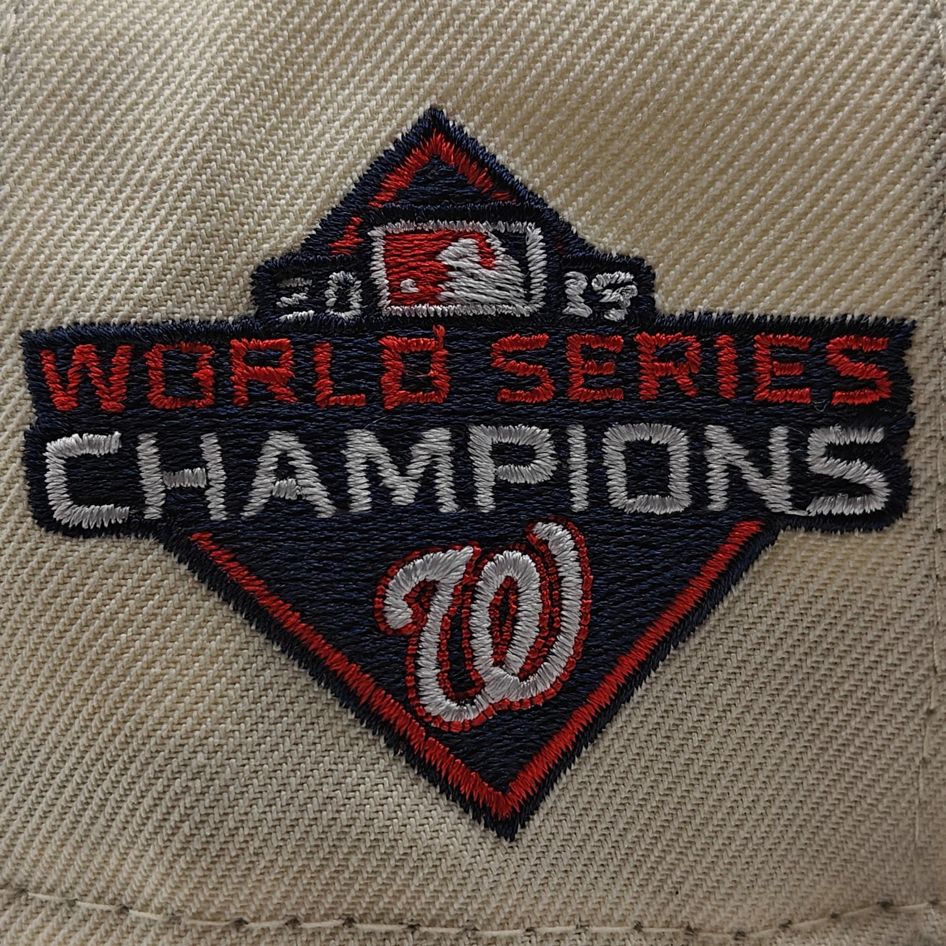 New Era 59FIFTY Washington Nationals 2019 World Series Champions Patch Fitted Hat 7 1/4