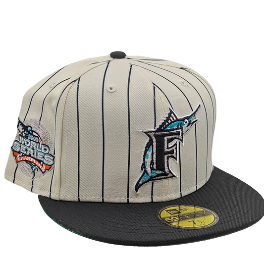New Era 59Fifty Florida Marlins 2003 World Series Champions Pinstripe Fitted Hat