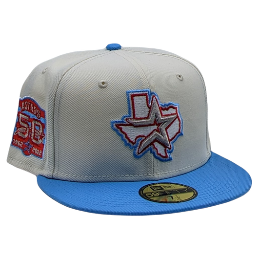 New Era 59Fifty Houston Astros 50th Anniversary Patch Fitted Hat