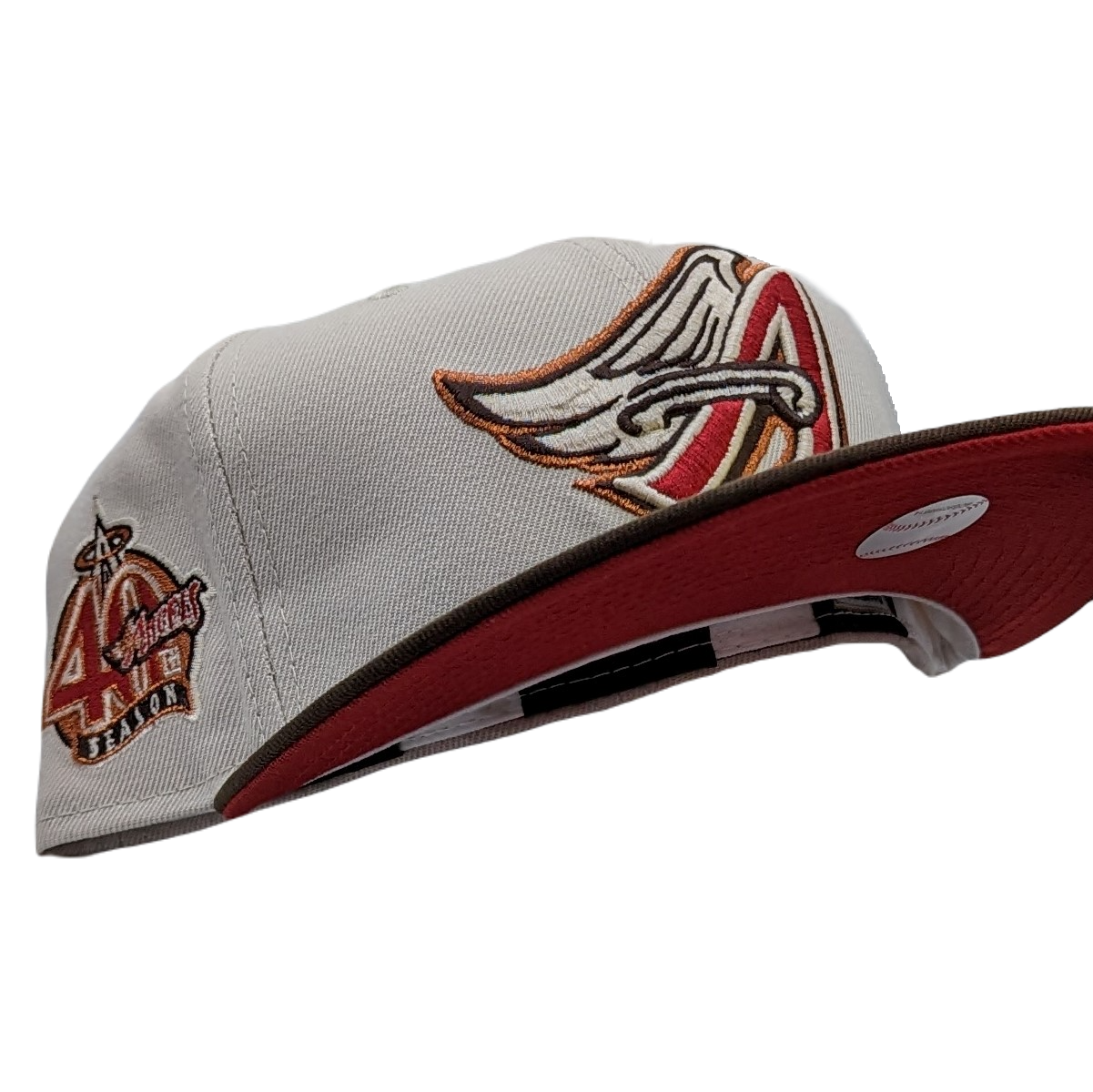 New Era 59Fifty Anaheim Angels 40th Anniversary Patch Fitted Hat