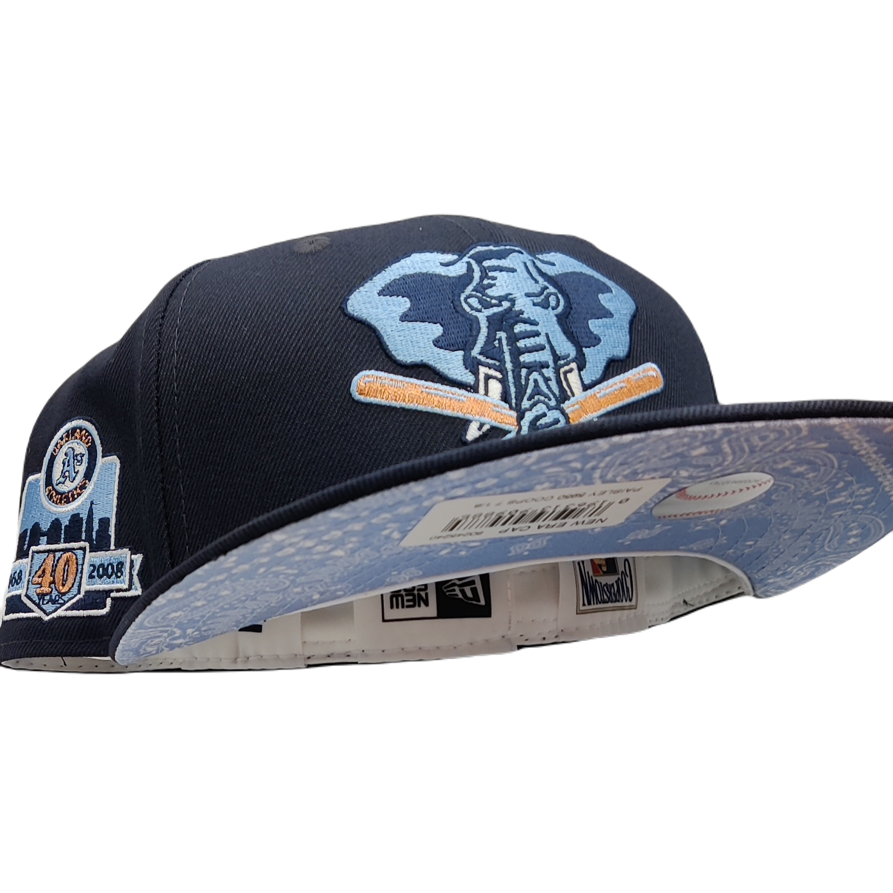 Black Oakland Athletics 40th Anniversary Custom New Era Fitted Hat – Sports  World 165