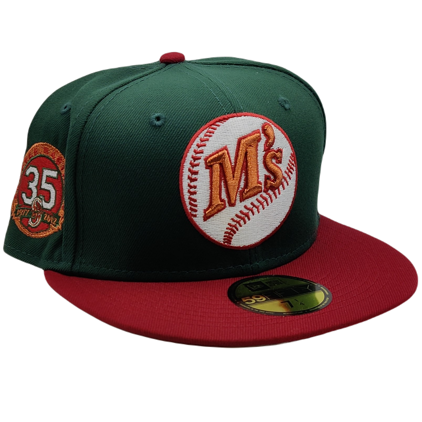 New Era 59Fifty Seattle Mariners 35th Anniversary Patch Fitted Hat