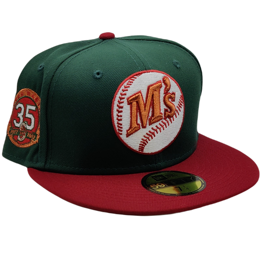 New Era 59Fifty Seattle Mariners 35th Anniversary Patch Fitted Hat