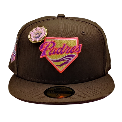 New Era San Diego Padres 40th Anniversary Black Two Tone Prime Edition  59Fifty Fitted Hat, EXCLUSIVE HATS, CAPS