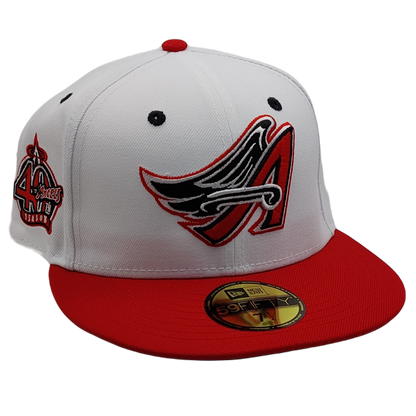 New Era 59Fifty Anaheim Angels 40th Anniversary Patch Fitted Hat