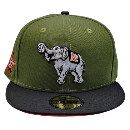 New Era Oakland Athletics Elephant Black White Logo Cap 59fifty