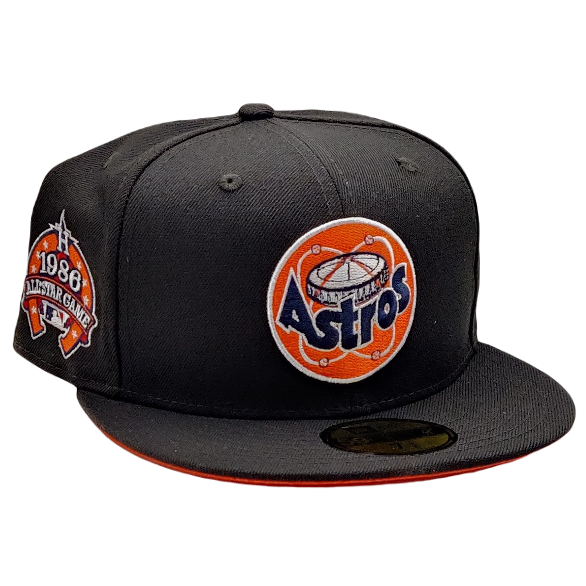 New Era Houston Astros 1986 All Star Game Capsule Hats Exclusive 59Fifty Fitted Hat Grey/Orange