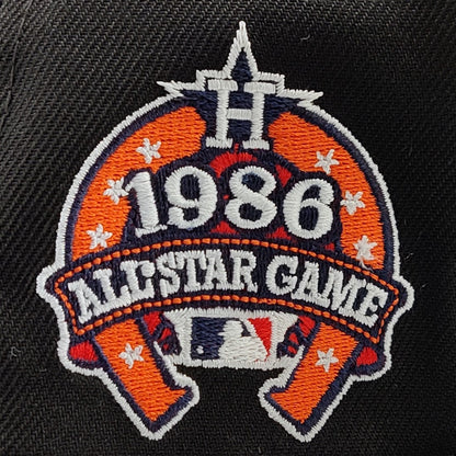 New Era Houston Astros All Star Game 1986 Black Prime Edition 59FIFTY Fitted Hat