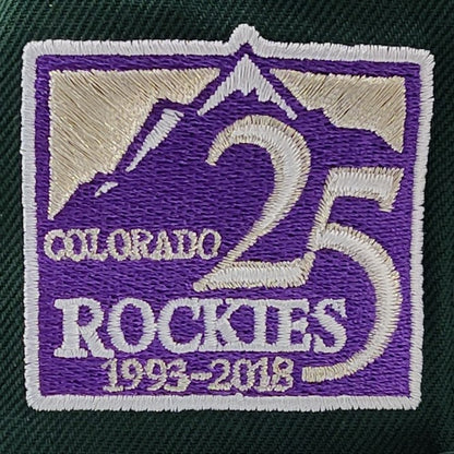 New Era 59FIFTY Colorado Rockies 25th Anniversary Patch Fitted Hat 7 1/2
