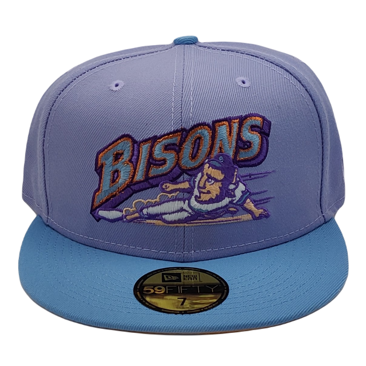New Era 59Fifty Buffalo Bisons Lavender and Peach Fitted Hat
