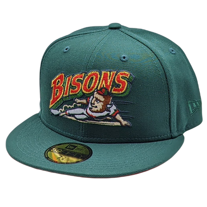 New Era 59Fifty Buffalo Bisons Green with Red UV Fitted Hat