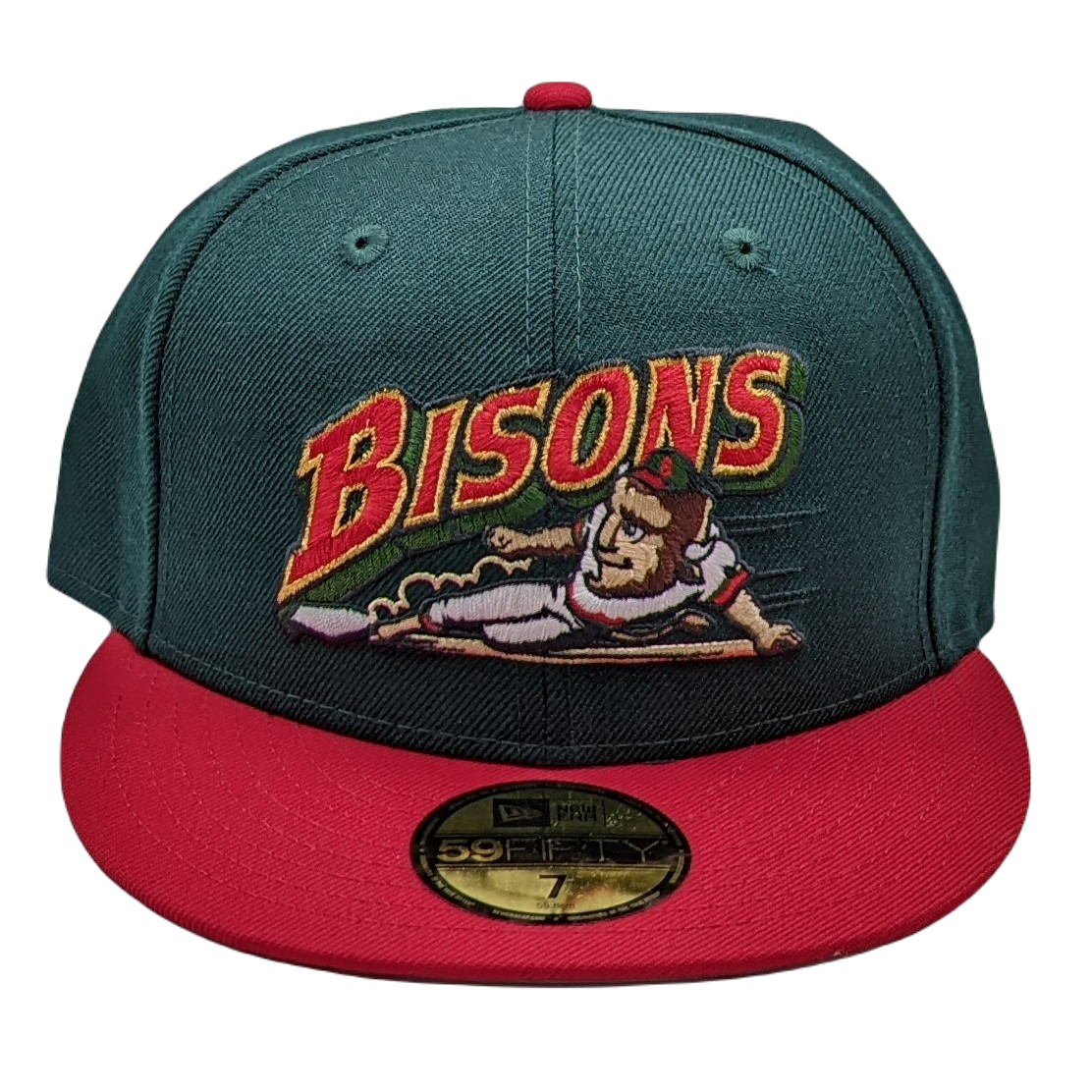 New Era 59Fifty Buffalo Bisons Green and Red Two-Tone Fitted Hat