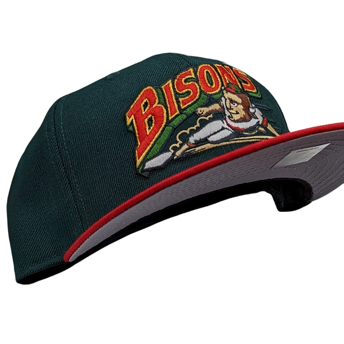 New Era 59Fifty Buffalo Bisons Green and Red Two-Tone Fitted Hat